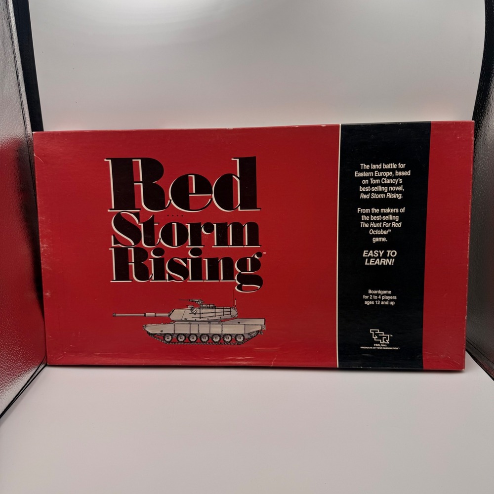 TSR Red Storm Rising Board Game 1988 Tom Clancy Cold War Wargame 1039 Complete